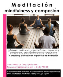 Grupo de prácticas de meditación mindfulness y compasión